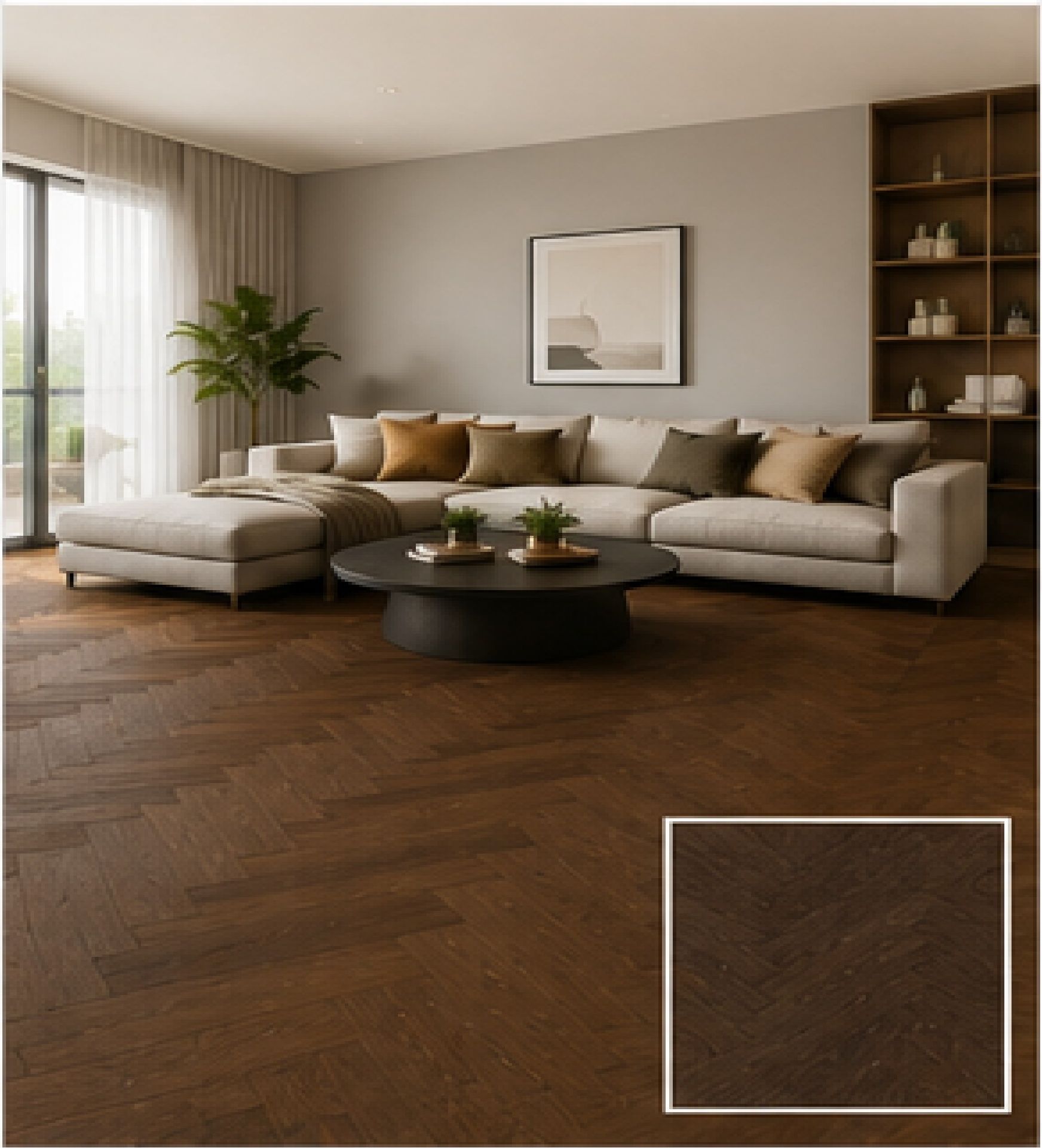 SPC Herringbone Flooring